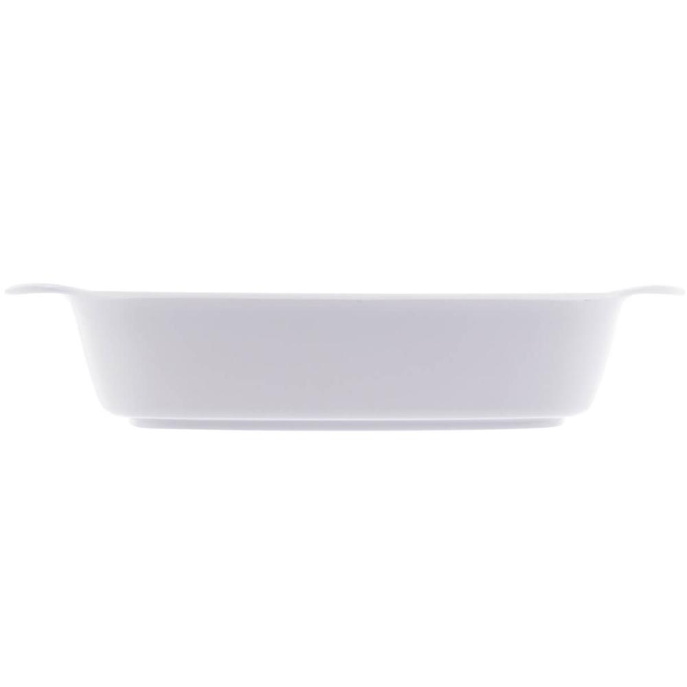 6 Travessas de Melamina para Restaurante 31cm Servir Guarnições com Alças Laterais
