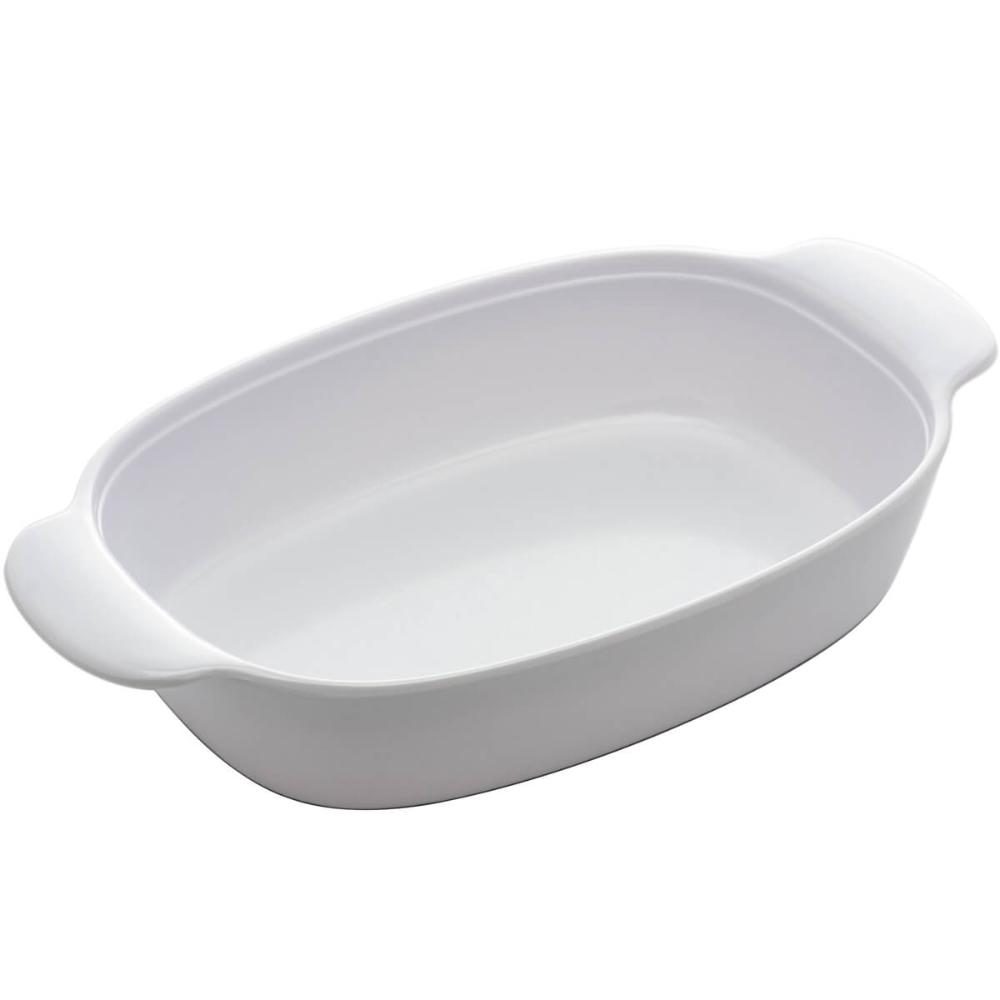 6 Travessas de Melamina para Restaurante 31cm Servir Guarnições com Alças Laterais