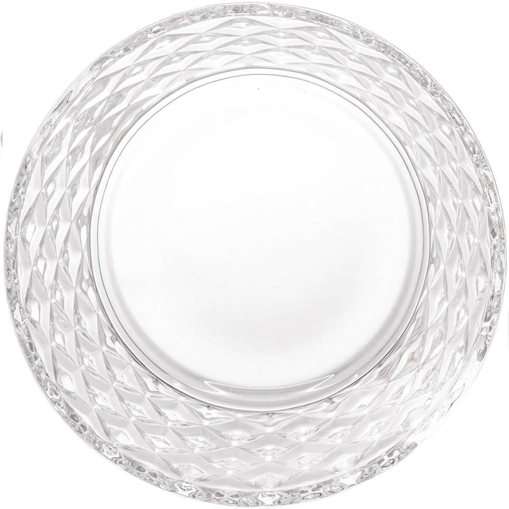 Açucareiro de Cristal Lyor Linha Diamante 10x10cm com Tampa Incolor