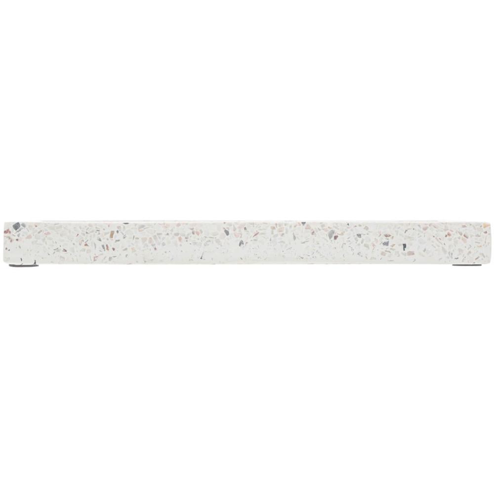 Bandeja de Mármore Terrazo Lyor Retangular 25x10x2cm Decorat