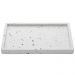Bandeja de Mármore Terrazzo Lyor 26,5x17x2cm Decorativa Reta