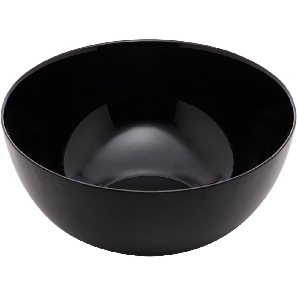 Bowl De Vidro 1,8l Tigela Cumbuca Lyor Saladeira Diwali Black Opalino 21cm