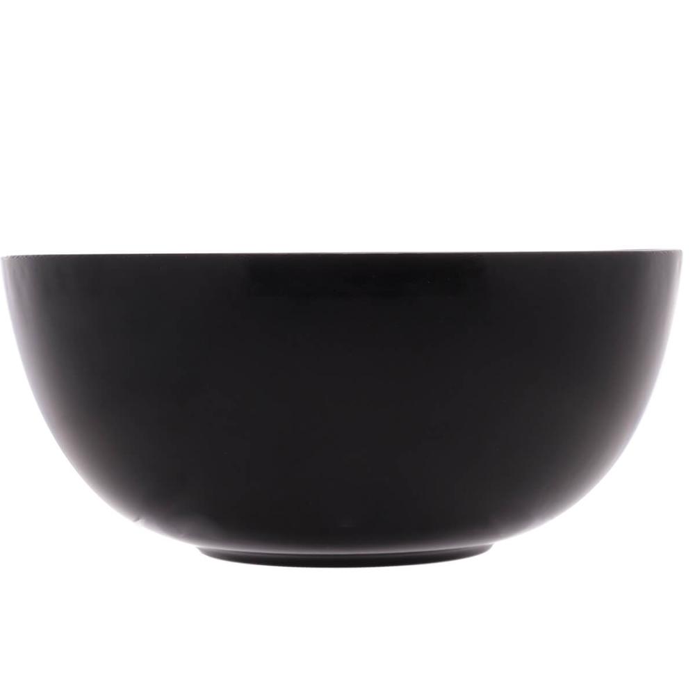 Bowl De Vidro 1,8l Tigela Cumbuca Lyor Saladeira Diwali Black Opalino 21cm