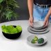 Bowl De Vidro 1,8l Tigela Cumbuca Lyor Saladeira Diwali Black Opalino 21cm