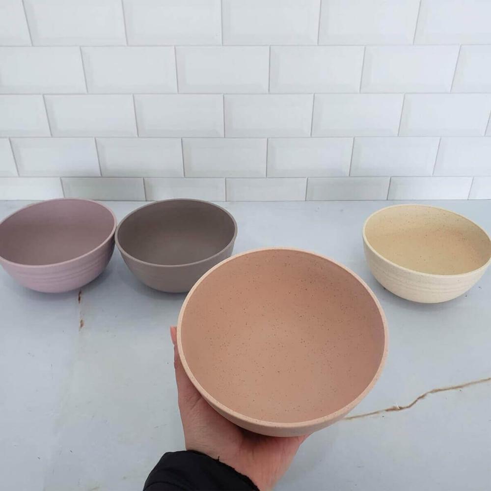 Bowl Lyor Bambu 400ml Saladas Sobremesas Sortidos Lines 13x7