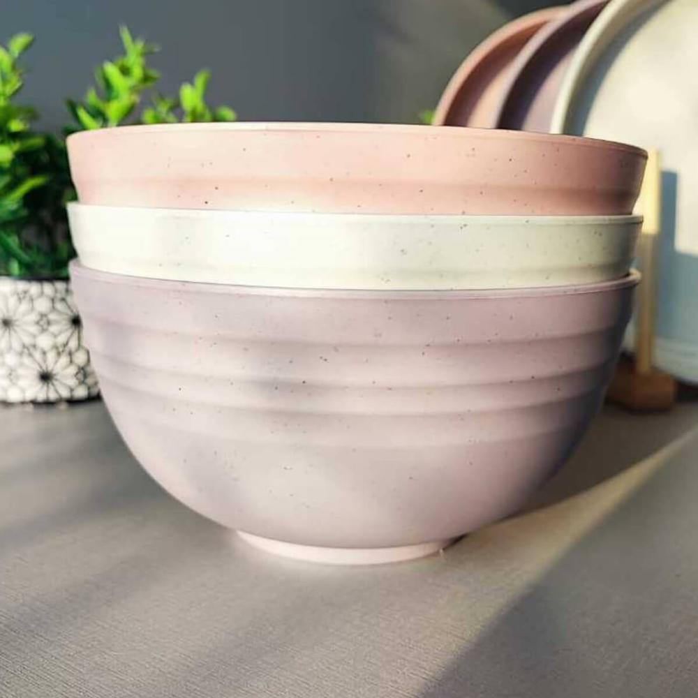 Bowl Lyor Bambu 400ml Saladas Sobremesas Sortidos Lines 13x7