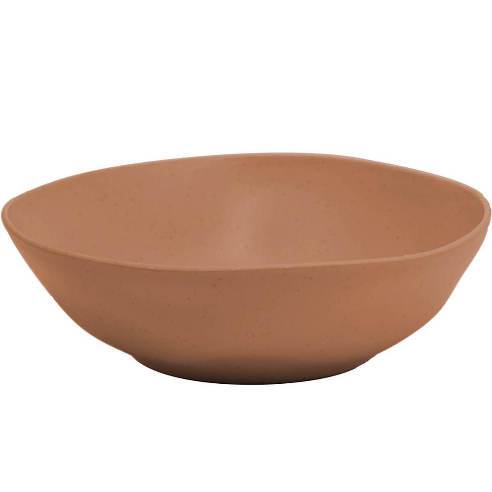 Bowl de Bambu Ecológico 13x4cm Organic Lyor Sortido Tigela Cumbuca para Servir Sobremesa Petiscos Fruta