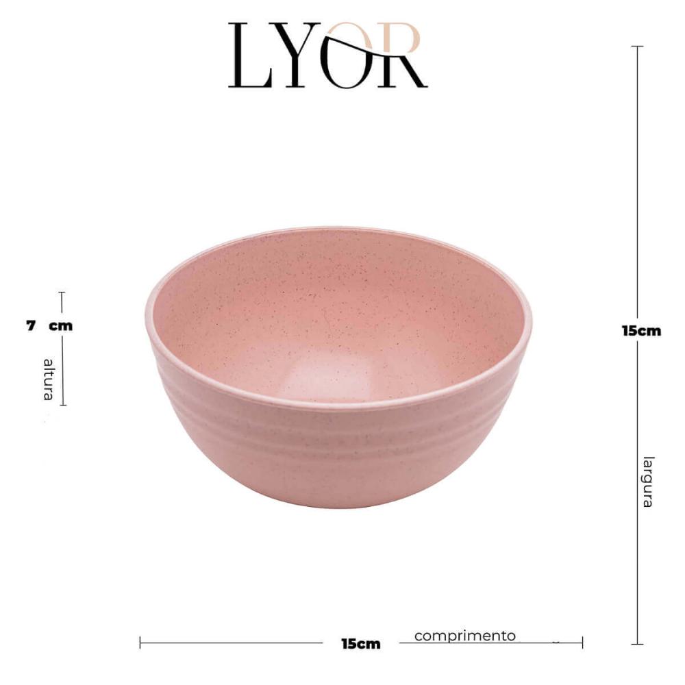 Bowl de Bambu Ecológico Cumbuca Grande 15x7cm Sortido Sobrem