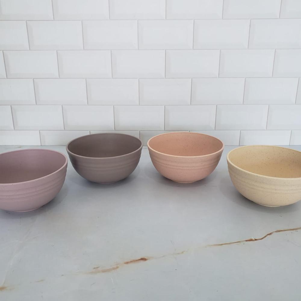 Bowl de Bambu Ecológico Cumbuca Grande 15x7cm Sortido Sobrem