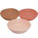 Bowl de Bambu e Plástico 12x4cm Organic Lyor Sortido Cumbuca Pequena para Frutas Petiscos Sobremesa