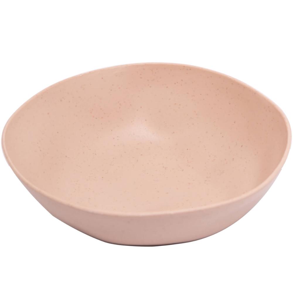 Bowl de Bambu e Plástico 12x4cm Organic Lyor Sortido Cumbuca Pequena para Frutas Petiscos Sobremesa