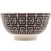 Bowl de Porcelana Lyor 410ml Egypt Preto Decorado Cumbuca Ca