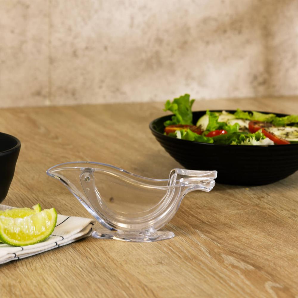 Bowl de Vidro Opalino Harena Black 16cm Lyor 370ml Servir Sa