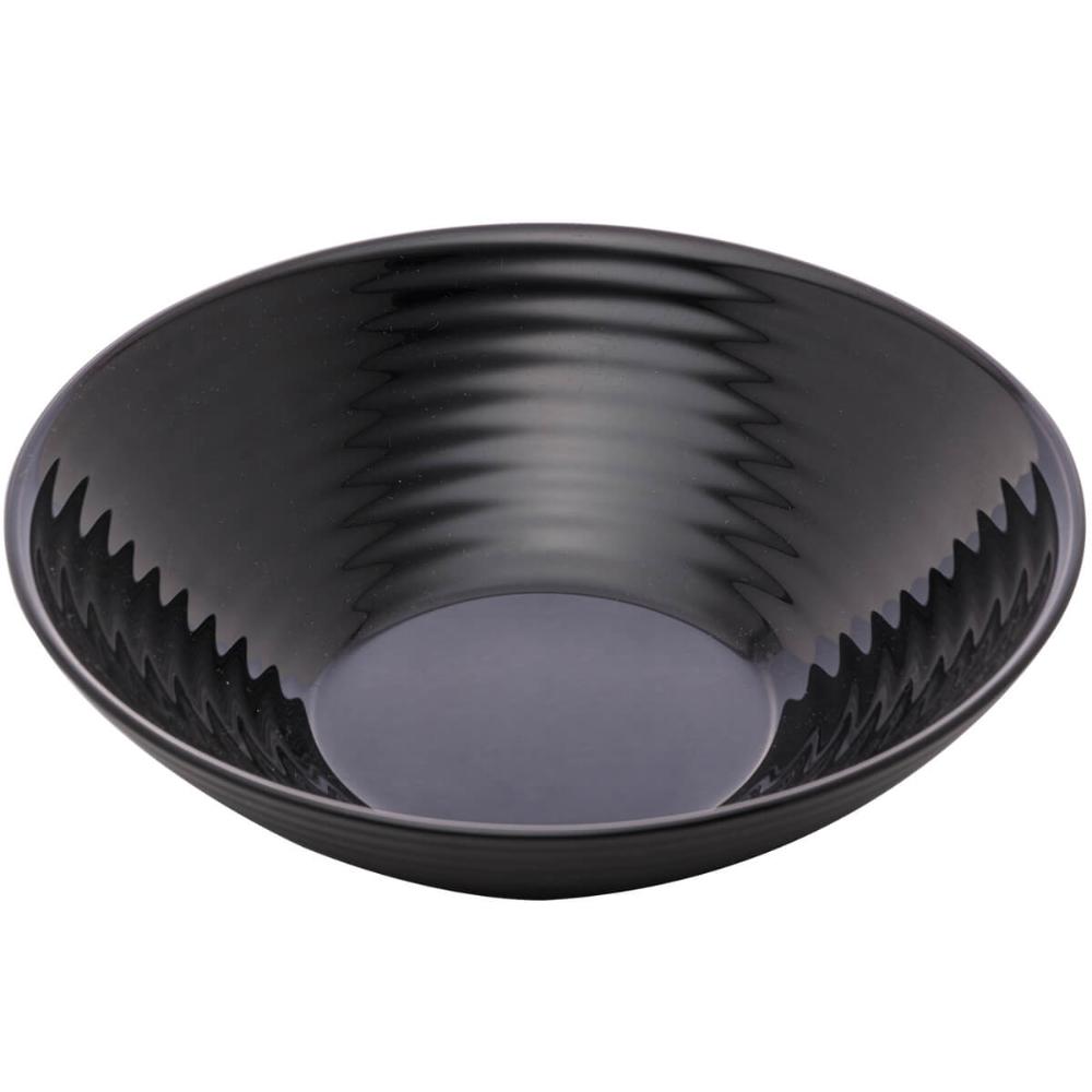 Bowl de Vidro Opalino Harena Black 16cm Lyor 370ml Servir Sa