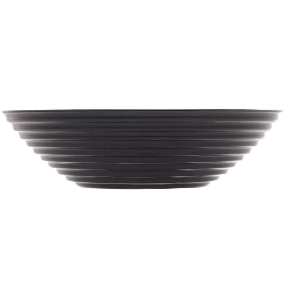 Bowl de Vidro Opalino Harena Black 16cm Lyor 370ml Servir Sa