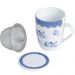 Caneca de Porcelana 310ml Com Tampa Filtro Lyor Grécia Colorida Super White