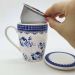 Caneca de Porcelana 310ml Com Tampa Filtro Lyor Grécia Colorida Super White