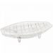 Centro de Mesa Cristal Deli Lyor 26x14x5,5cm Fruteira Decorativo Sala Jantar