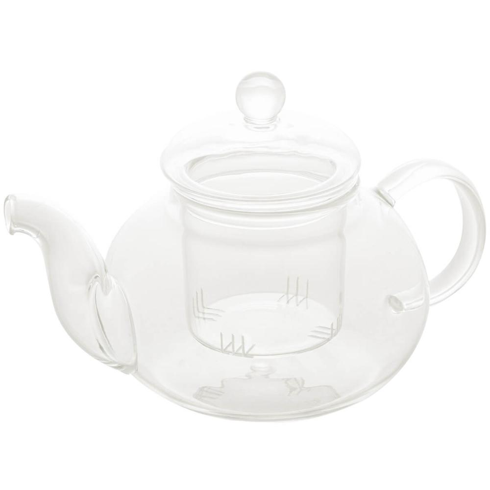 Chaleira de Vidro Borossilicato para Chá com Infusor que Vai