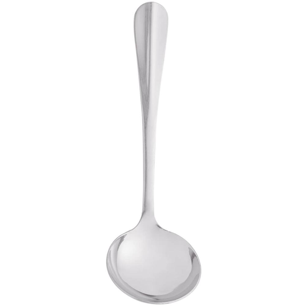 Concha de Aço Inox Positano 20cm Lyor para Servir Molhos Caldas Doces e Sopas
