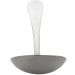 Concha de Aço Inox Positano 20cm Lyor para Servir Molhos Caldas Doces e Sopas