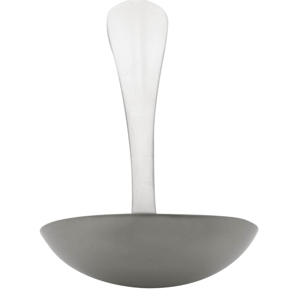 Concha de Aço Inox Positano 20cm Lyor para Servir Molhos Caldas Doces e Sopas