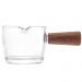 Conjunto 10 Molheiras de Vidro 50ml Lyor para Caldas Molhos Mel Restaurante com Cabo Bambu