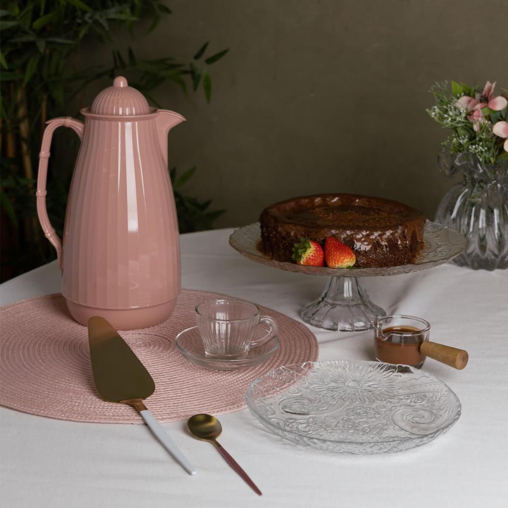 Conjunto 10 Molheiras de Vidro 50ml Lyor para Caldas Molhos Mel Restaurante com Cabo Bambu