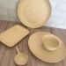 Conjunto 12 Molheiras de Bambu com Cabo 50ml Porta Molhos Ca