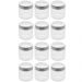 Conjunto 12 Potes de Vidro com Tampa Inox 870ml cada Lyor Sydney Biscoito Condimento