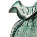 Conjunto 2 Vasos Decorativos de Vidro Lyor Italy Verde Esmeralda Sala Escritório Decoração