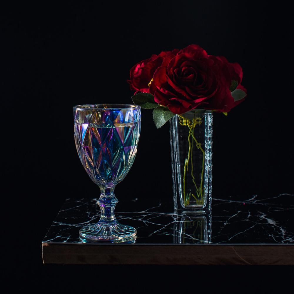 Conjunto 2 Vasos de Vidro Transparente para Flores de Mesa Decoração Interiores Sortidos Lyor