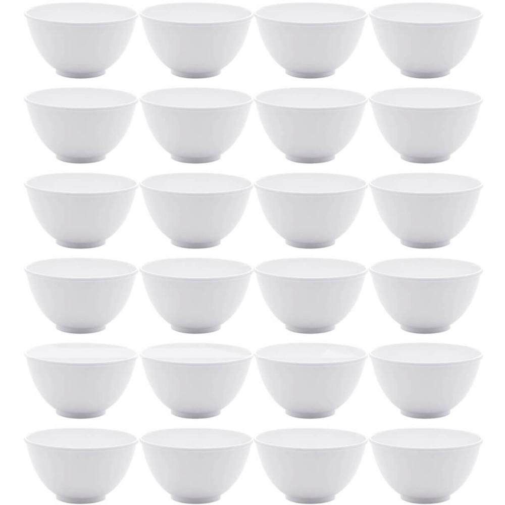 Conjunto 24 Bowls de Melamina Brancas para Restaurantes Refe