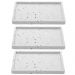 Conjunto 3 Bandejas de Mármore Terrazzo Lyor 26,5x17x2cm Bancada Sala Banheiro Retangulares