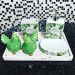 Conjunto 3 Bandejas de Mármore Terrazzo Lyor 26,5x17x2cm Bancada Sala Banheiro Retangulares