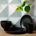 Conjunto 50 Bowls de Cerâmica 680ml Preto Oriental Restauran