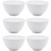 Conjunto 6 Bowls de Melamina Brancas Basic Lyor Cumbucas par