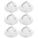 Conjunto 6 Queijeiras de Cristal de Chumbo 20cm Lyor Buffet Hotel Porta Queijo com Tampa