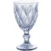 Conjunto 6 Taças de Vidro 325ml Diamond Azul Metalizado Lyor