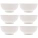 Conjunto 6 Tigelas Brancas de Porcelana 540ml Bowls Lyor Clean para Sopas Caldos Saladas
