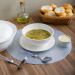 Conjunto 6 Tigelas Brancas de Porcelana 540ml Bowls Lyor Clean para Sopas Caldos Saladas