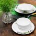Conjunto 6 Tigelas de Porcelana Brancas 270ml Ballon Lyor Cumbucas para Sobremesa Frutas