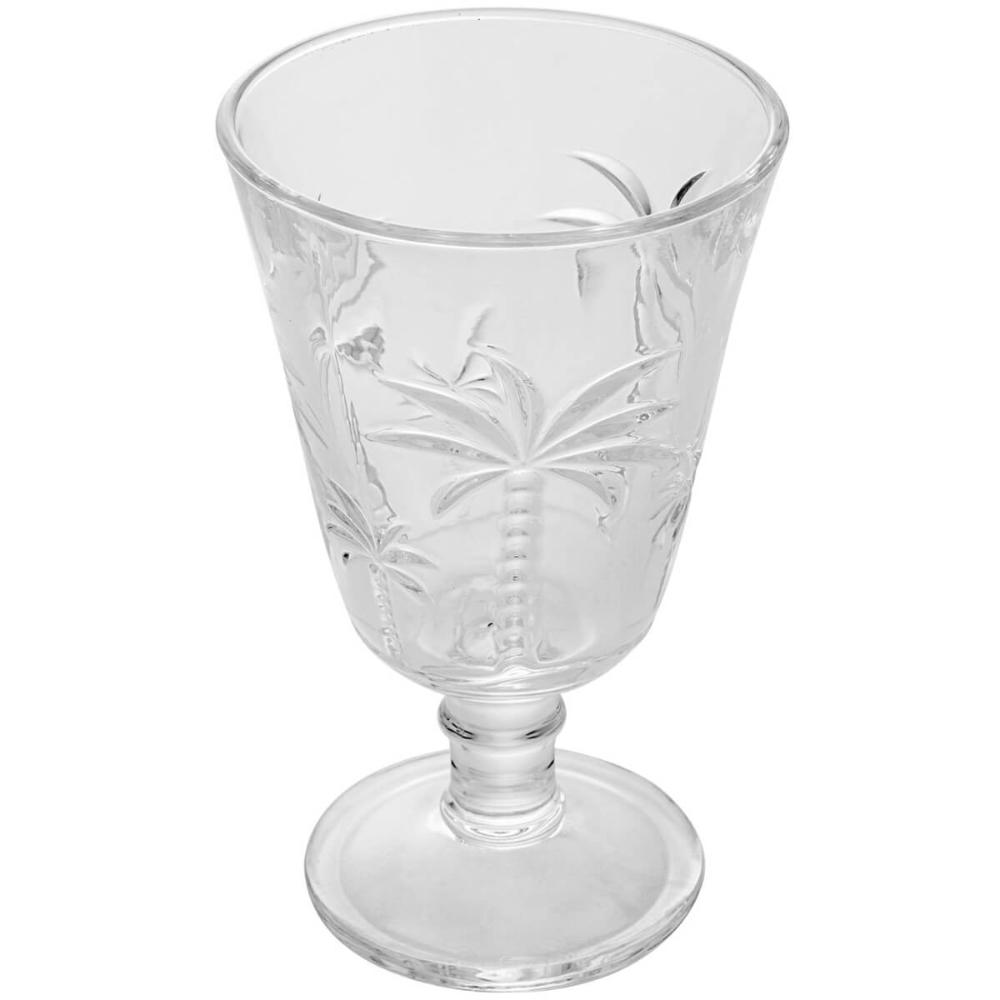 Conjunto Jarra 1,3L e 6 Taças de Cristal 240ml Palm Lyor Hand Painting para Sucos Água