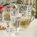 Conjunto Jarra 1,3L e 6 Taças de Cristal 240ml Palm Lyor Hand Painting para Sucos Água