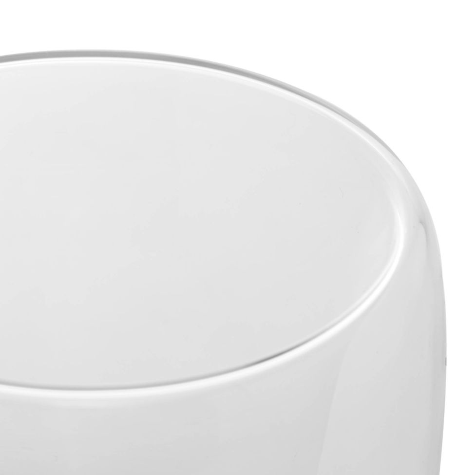 Conjunto com 2 Copos de Chá Parede Dupla Modern Transparente