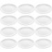Conjunto de 12 Pratos de Melamina Brancos 25,5cm para Servir Petiscos Restaurantes Lyor