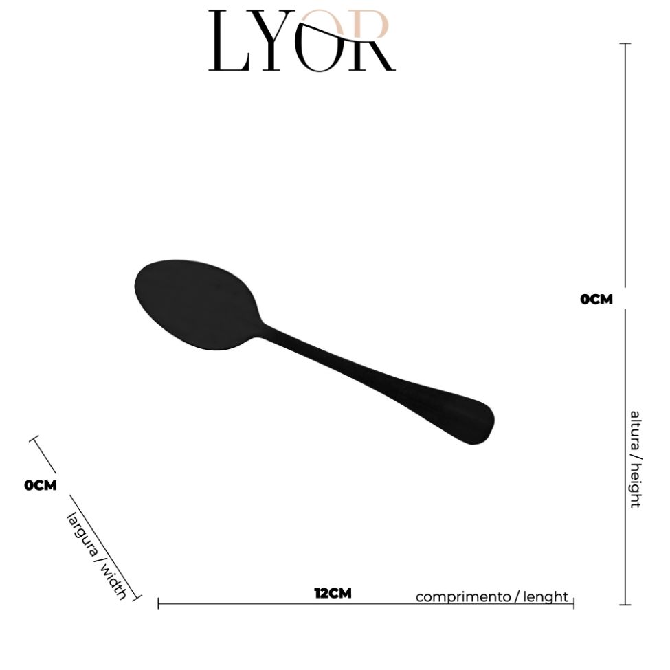 Conjunto de Talheres com 24 Peças Positano Preto