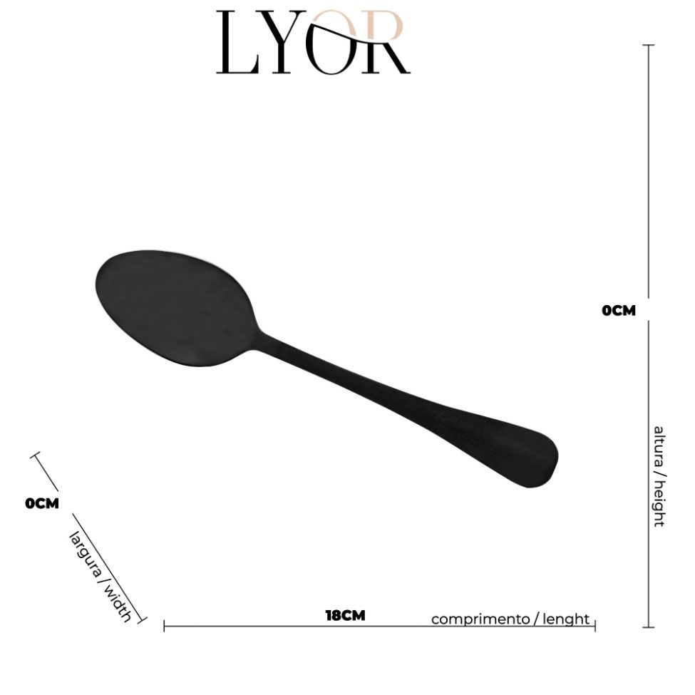 Conjunto de Talheres com 24 Peças Positano Preto