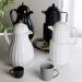 Garrafa Térmica Café Vintage Lyor Preta 1L Bule Plástico Jumeirah Bebidas