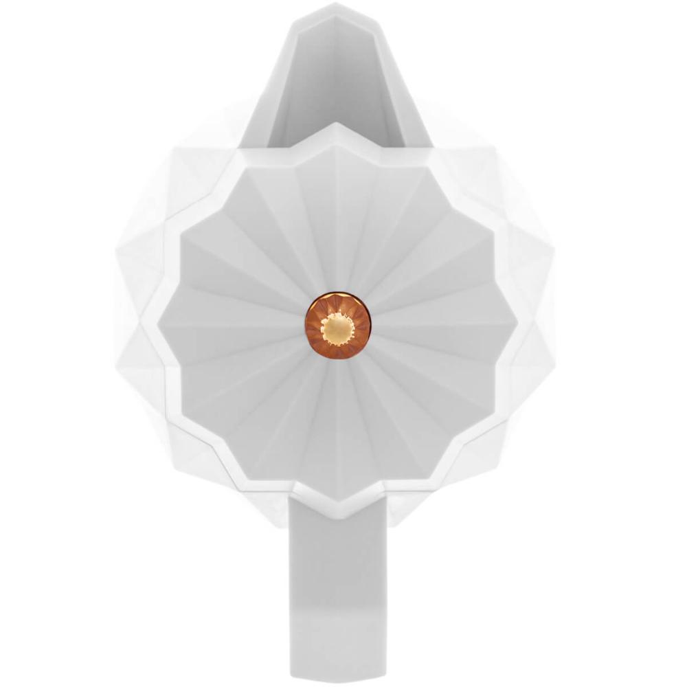 Garrafa Térmica Diamond Lyor 1L Plástica Branca Bule Café Ch
